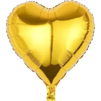 Balónek Balónek fóliový srdce zlaté