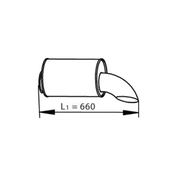 Tlumič výfuku Zadní tlumič výfuku DINEX 81722