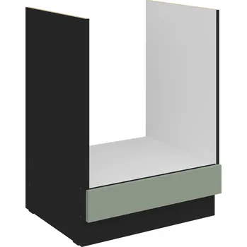 Kuchyňská skříňka LEMPERT Dolní skříňka pro vestavnou troubu ARIA 7 (60 cm) - Aquamarine / černá