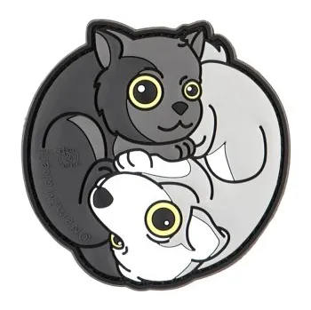 Nášivka Nášivka ´´Yin & Yan Cat´´- Černá
