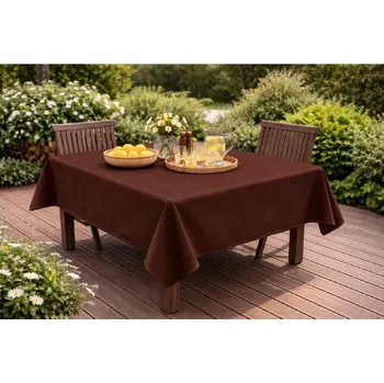 ubrus Orbytex Ubrus venkovní - kočárkovina hnědá Rozměry: průměr 120, Tvar: Kulatý