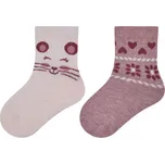 STERNTALER Protiskluzové ponožky 2 páry Myš a srdce Velikost (od výrobce): 19/20