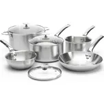 DE BUYER Sada 8 kusů nádobí - hrnce a pánve s poklicemi ALCHIMY