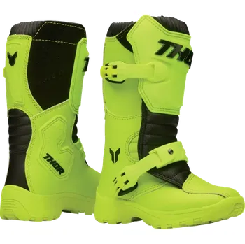 Moto obuv Dětské motokrosové boty / MX boty / motokrosová obuv THOR BLITZ MINI XR barva acid fluo/černá - pár (dětská motokrosová obuv pro nejmenší jezdce)