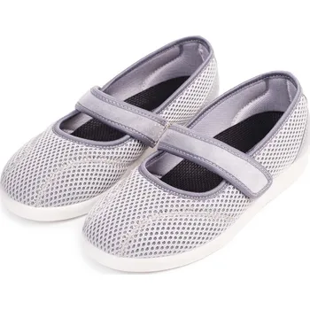 Dámské baleríny Vlnka Dámské komfortní baleríny na suchý zip šedá velikost obuv dospělí 40