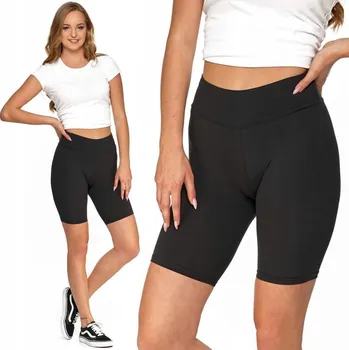 Dámské legíny Moraj cyklistické legíny s vysokým pasem, neprůhledné, velikost 2XL, černé