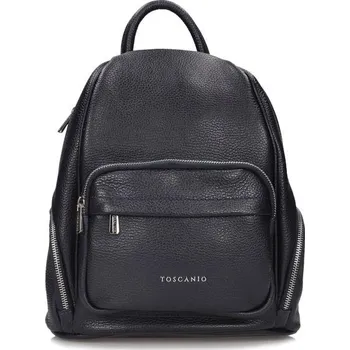 Kabelka Toscanio batoh kožený E117 černá