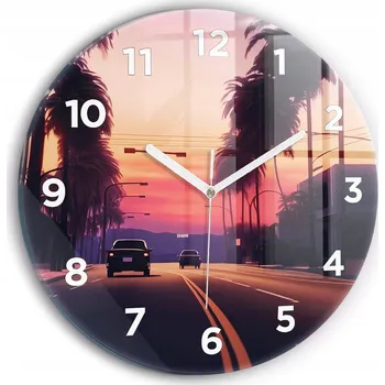 Hodiny Nástěnné hodiny Wallfluente černé 30 cm