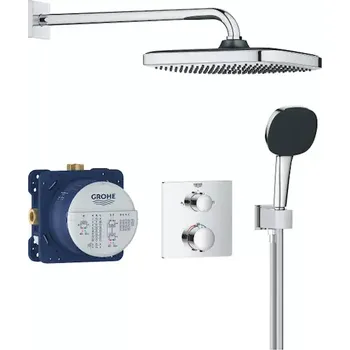Sprchový set Grohe Vitalio Comfort - Sprchový set s termostatem pod omítku, 25x25 cm, 2 proudy, chrom 34882000