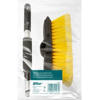 Mycí kartáč na vozidlo Dlouhý teleskopický kartáč Sillar 130 cm pro mytí a čištění s měkkými štětinami