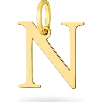 Přívěsek ZLATÝ PŘÍVĚSEK Přívěsek PÍSMENKO N pr. 585 14k