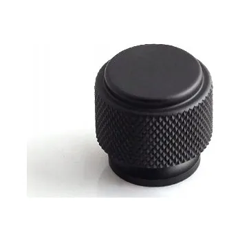 Nábytkové kování Matná černá nábytková úchytka 25mm z hliníku - minimalistický styl