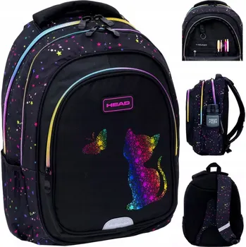 Školní batoh Vícekomorový Školní batoh Astra Head černý, vícebarevný 27 l