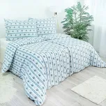 Stanex povlečení krep retro modré (LS249) 140x200, 70x90 cm 231163510