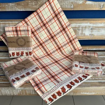 Utěrka Texicop s.r.o. Bavlněná utěrka - SOVIČKY - 3ks barva: sovičky - 3ks