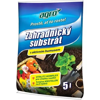 Substrát AGRO SUBSTRÁT ZAHRADNICKÝ SUBSTRÁT PRO ZELENINY S HUMUSEM 5l