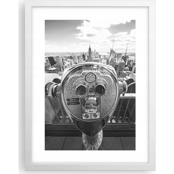 Obraz Obraz plakát v bílém rámu do obýváku 30x40 New York plakáty na zeď