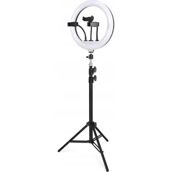 Selfie tyč Kruhová lampa LED SELFIE RING STATIV DÁLKOVÉ OVLÁDÁNÍ + DRŽÁK NA TELEFON 210CM