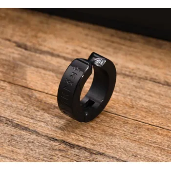 Náušnice B-TOP černé