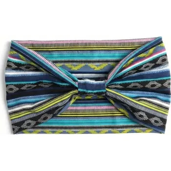 Souprava šperků B-TOP Bavlněná čelenka s uzlem – barevné varianty Druh barvy: Modrá