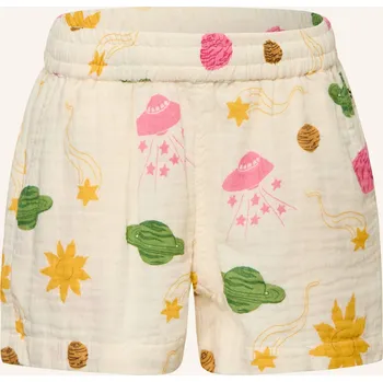 Dámské kraťasy Mini Rodini Dívčí Mušelínové Šortky, béžová / růžová /...