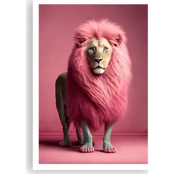 Obraz Plakát na zeď bez rámu 70x100 lev foto-obraz plakáty do obývacího pokoje ložnice