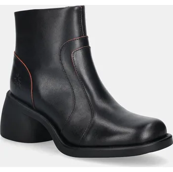 Dámské kozačky Kožené kotníkové boty Fly London HEWI304FLY P145304001 černá 99X, EUR 36