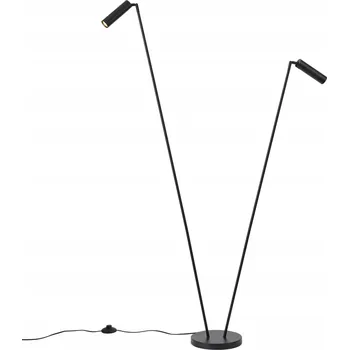 Stojací lampa Moderní černá stojací lampa se 2 světelnými zdroji GU10 35mm - Thomas