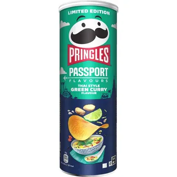 Chips PRINGLES 165g Zelené Curry