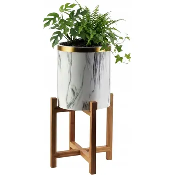 Květináč Obal Na Květináč na květináč 40 x 18 cm keramika bílá