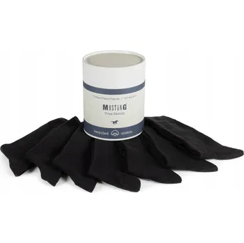 Ponožky Mustang , 7 kusů ponožek, černé, velikost 43-46