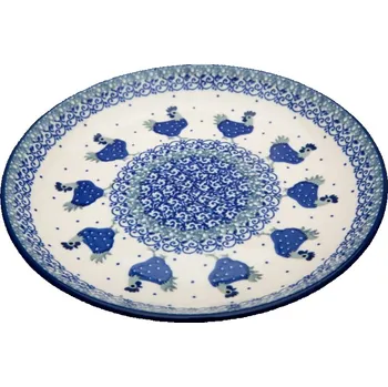 Talíř Dezertní talíř Bolesławiec Ceramika Artystyczna dekor 2596 Liana KURY 20 cm