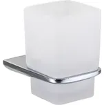 kielle Vega - Sklenka na kartáčky a pastu s držákem, matné sklo/chrom 40018000