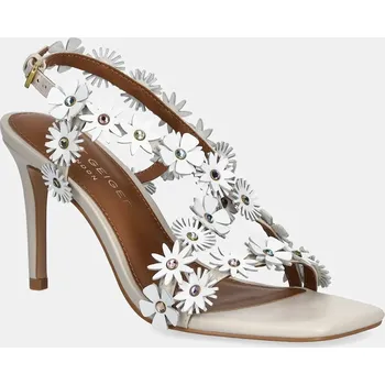 Dámské sandále Kožené sandály Kurt Geiger London Flower Sandal 4353244109.BONECOMB bílá 00X, EUR 38