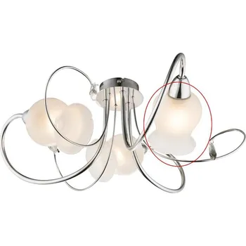 Stínidlo Globo - Náhradní sklo k lustru LILLY E14 bílá