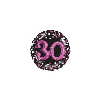 Amscan fóliový balónek Všechno nejlepší k 30. narozeninám