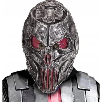 Karnevalová maska Maska na obličej Widmann latexová stříbrná