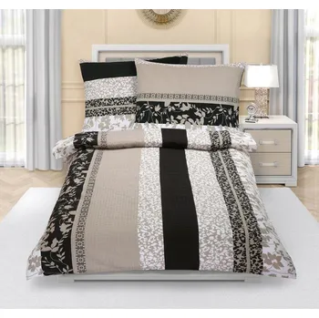 Povlečení Povlečení krepové Hnědá,Béžová BX1000623 - 140x220, 70x90 cm