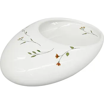 by inspire Velikonoční keramická mísa na dekorace Bean S Botanic, bílá