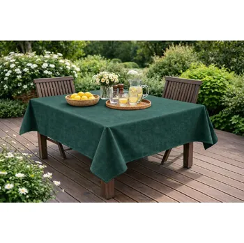 ubrus Orbytex Ubrus venkovní - kočárkovina melír tyrkys Rozměry: průměr 130, Tvar: Kulatý