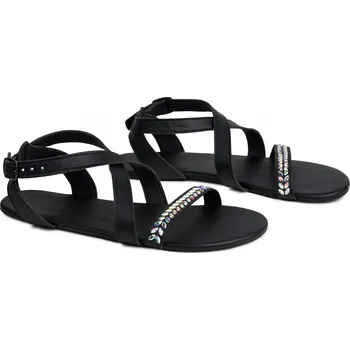 Dámské sandále Ahinsa shoes Dámské barefoot sandály Hava Preciosa černé 43