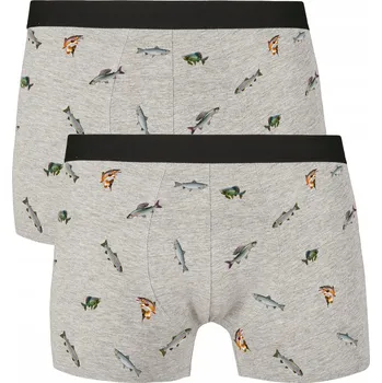 Pánské boxerky s potiskem pstruhy, lipanů a lososů 2-PACK ideální L Sza