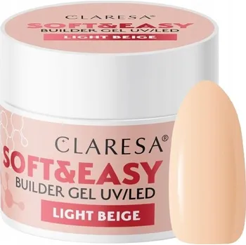 Lak na nehty Claresa Stavební Gel Soft & Easy Builder Gel 12 g - Světle Béžový
