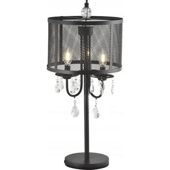 Lampička Stolní lampa Goldlux Bresso čirá, černá 12 W