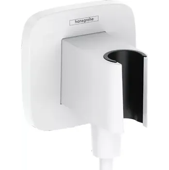 Hansgrohe Fixfit - Sprchové kolínko s držákem, matná bílá 26887700