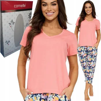 Podprsenka Cornette dámské pyžamo bavlna růžové velikost M