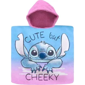 Euroswan Dívčí pončo Lilo a Stitch - růžovo-tyrkysové