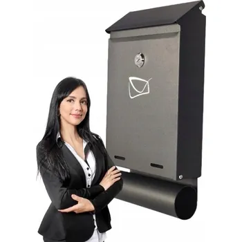 Poštovní schránka Poštovní schránka euroschránka, s přihrádkou na noviny BERNARDINIO černá