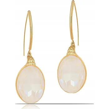 Náušnice Náušnice s velkým kamenem Bílý Opál z kolekce Primero (P23/ZIM/113/2AU)