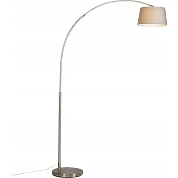 Stojací lampa Stojací lampa QAZQA oblouková E27 9 W šedá